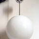 White opaline suspension 70s height 58 cm diameter 48.5 cm