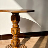 Solid wood side table