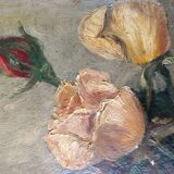 Painting, still life, flower, roses bouquet