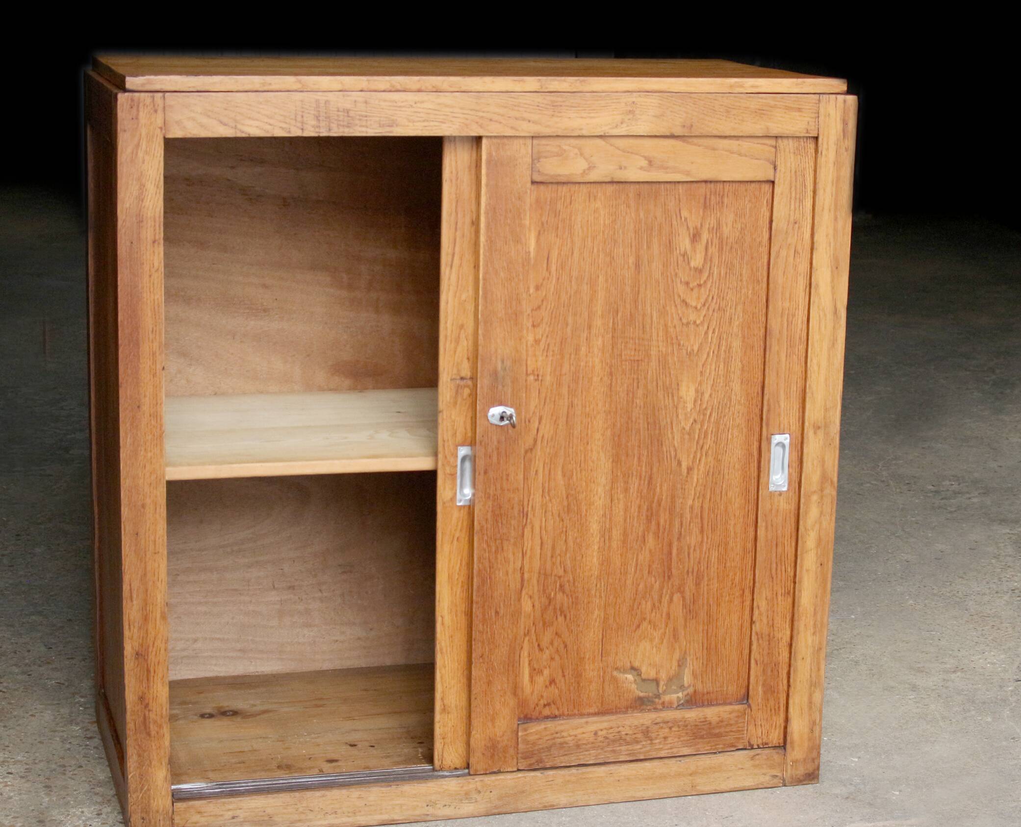 1940s/50s oak administrative furniture module.