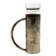 Modern silverplated and glass cruet mod. Oilvine, Lino Sabattini Italy 1970