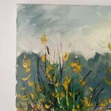 The Eure in Criqueboeuf, oil on canvas signed Quesney, 2000