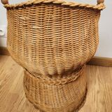 Fauteuil corbeille enfant en osier