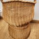 Fauteuil corbeille enfant en osier