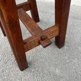 Vintage wooden farm stool