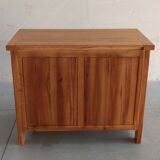 Elm sideboard Maison Regain, 80's