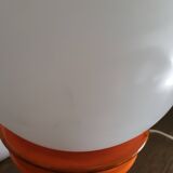 Orange ceramic lamp, Space Age, West Germany, 1960-70