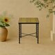 Occasional table in wrought iron and ceramic – 1960s-1970s