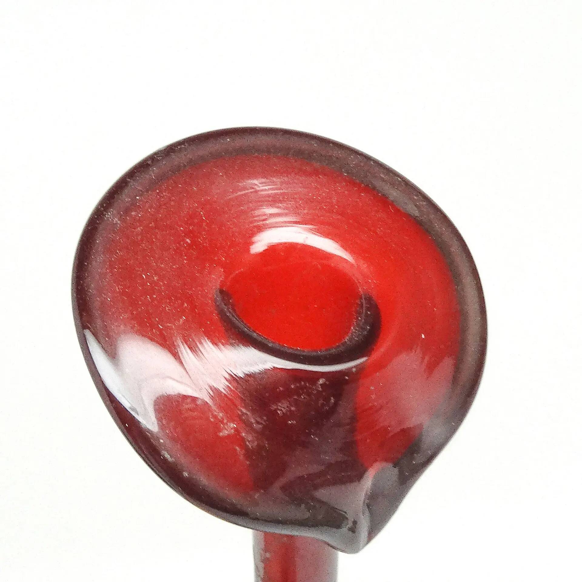 Mid-century modern vase, glass, HSG Tarnowiec, Poland, 1970s