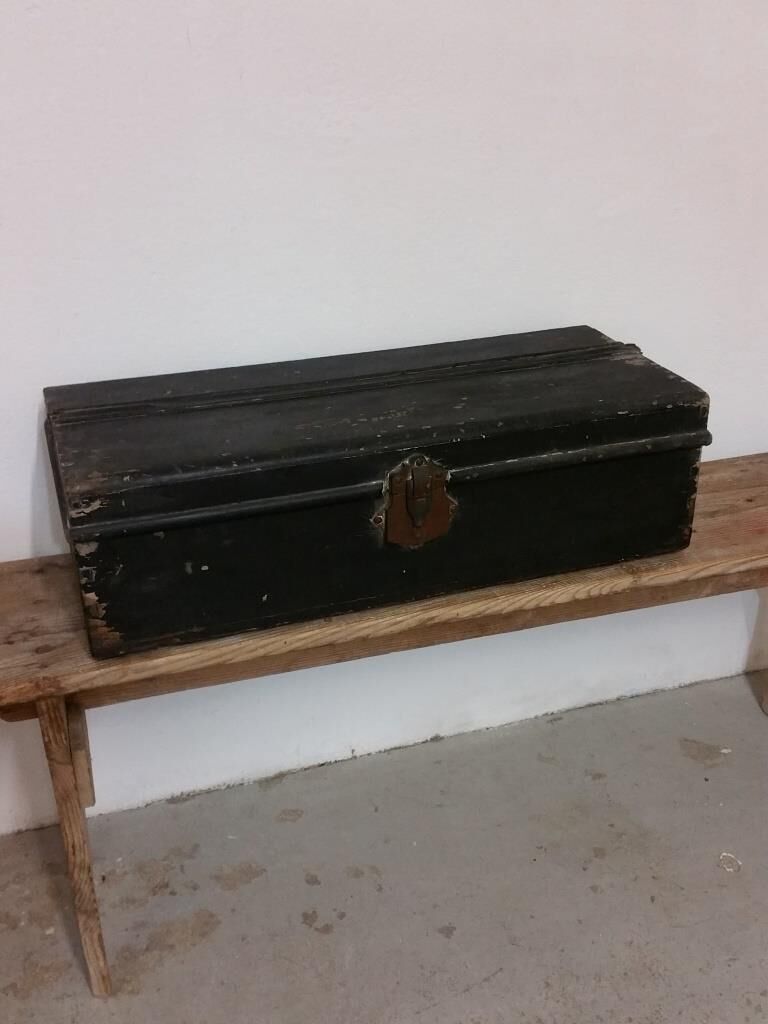 Old travel trunk