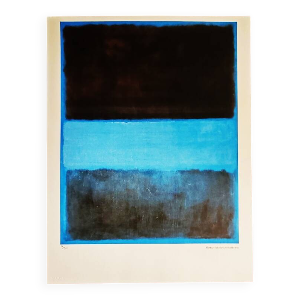 1980s After Mark Rothko Limited Edition Lithograph. | Selency