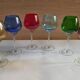 Set of six glasses, Italy, 1970s.