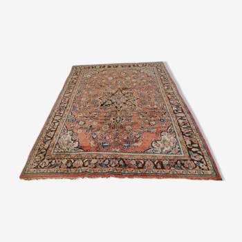 Tapis d'orient persan fait main vintage sarouk 307 x 205 cm