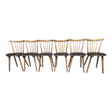 Lot of 6 bistro bar chairs from the 1960s