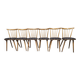 Lot of 6 bistro bar chairs from the 1960s