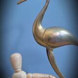 Duo brass herons