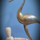 Duo brass herons