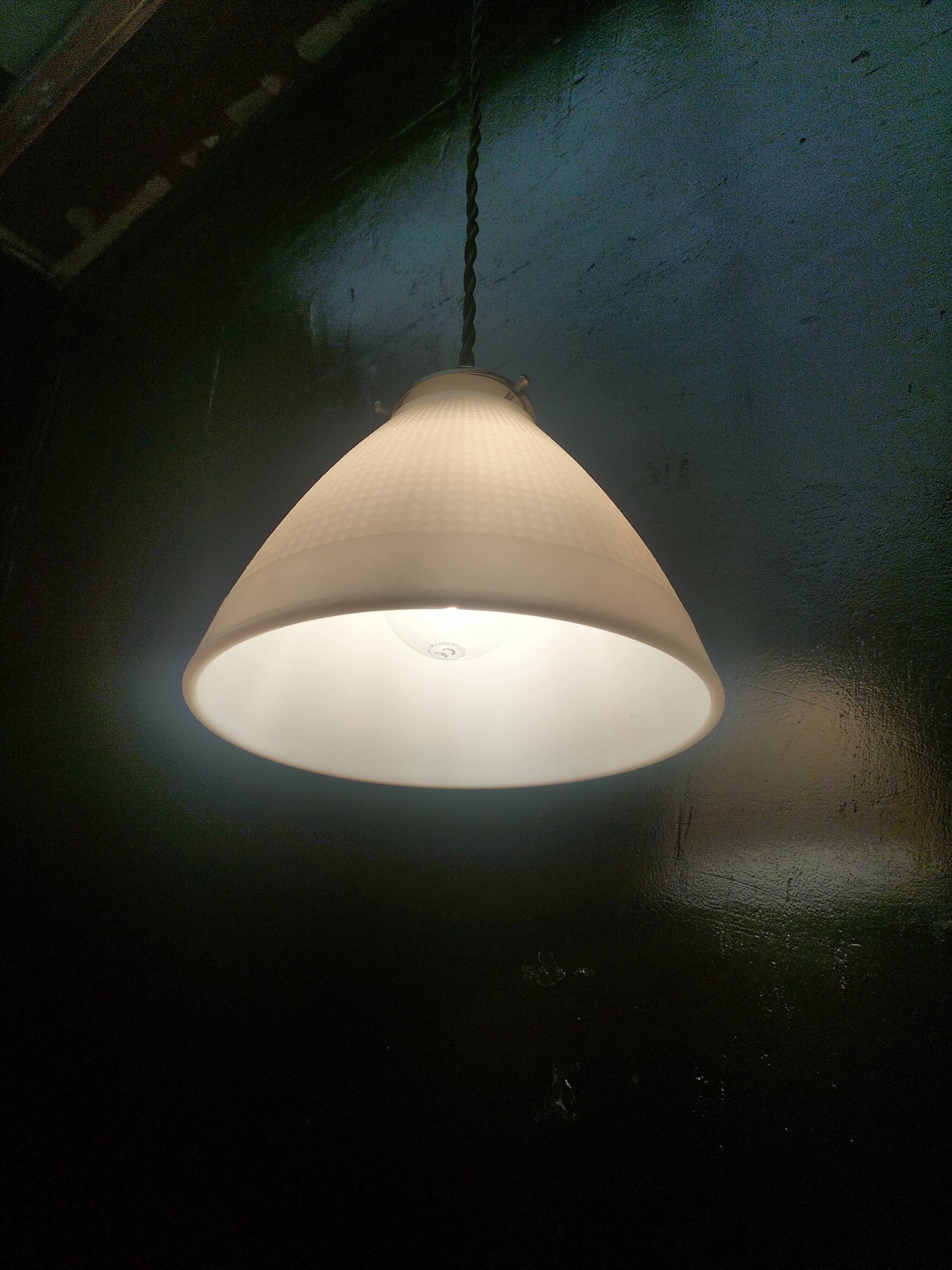 Opaline pendant light