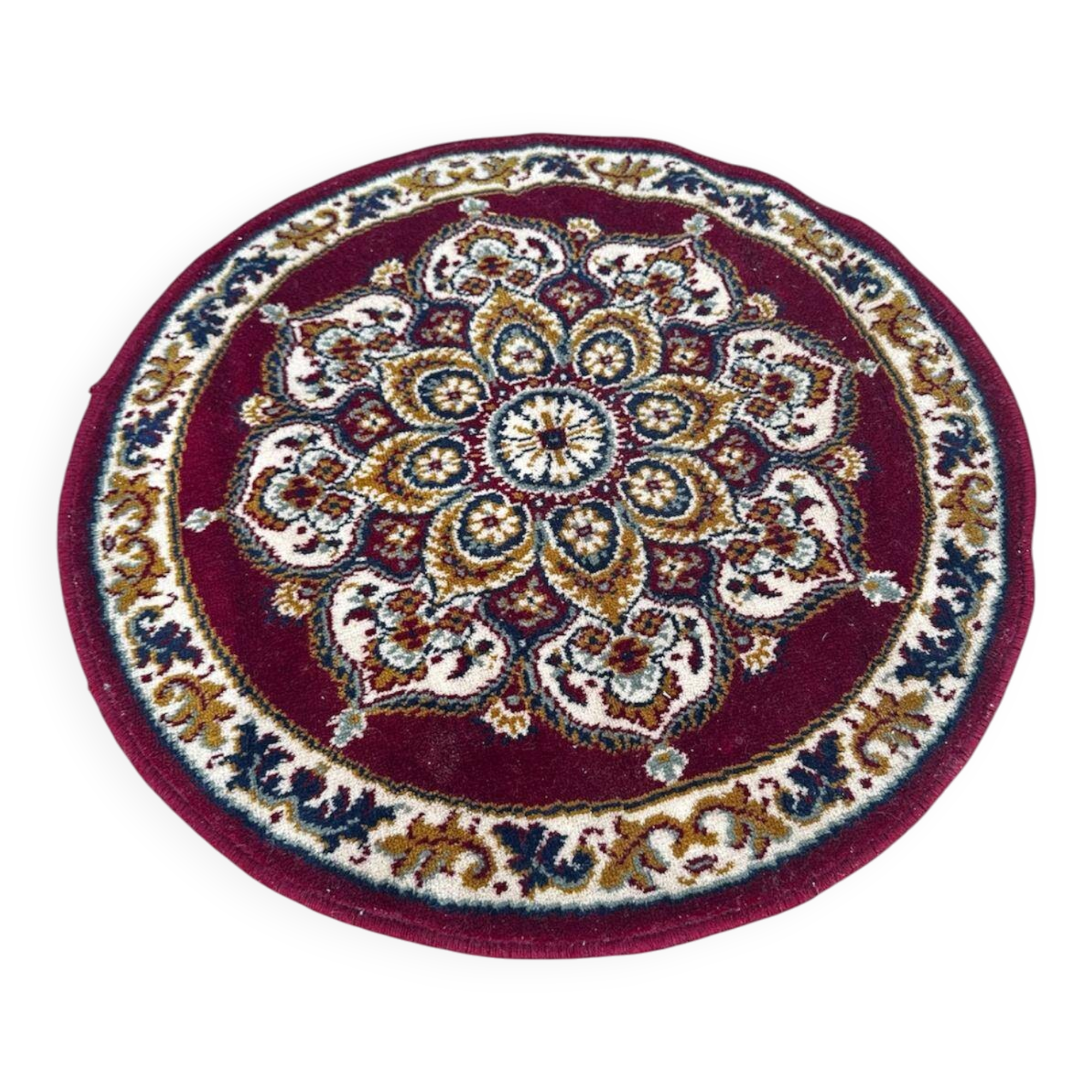 Round oriental rug