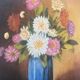 Flower canvas painting