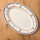 Longwy oval platter, model 729