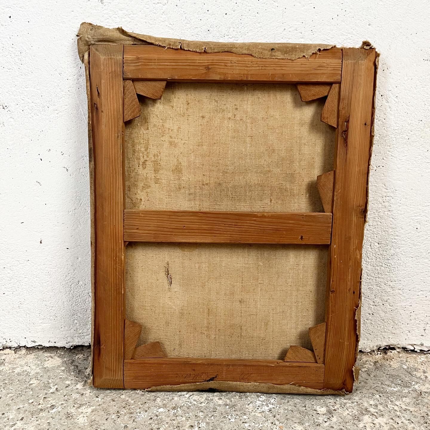 Painting of a French country village