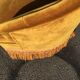 Vintage toad chair velvet gold