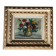 Tableau: oil on canvas - still life with a bouquet of dahlias