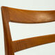 Ensemble de 6 chaises en teck garni par Nils Jonsson pour le fabricant suédois Hugo Troeds