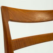 1960s Swedish garmi teak dining chairs by Nils Jonsson for Troeds, set of 6