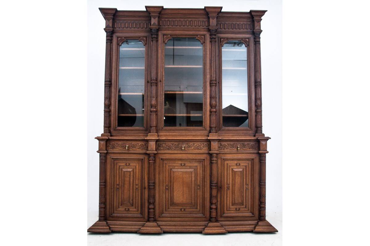 Library, France, around 1890.