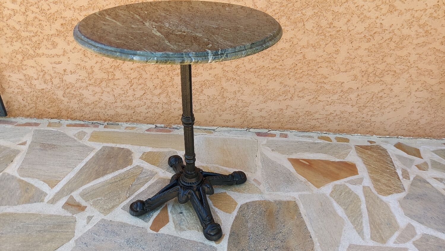 Vintage marble gueridon table 1980s