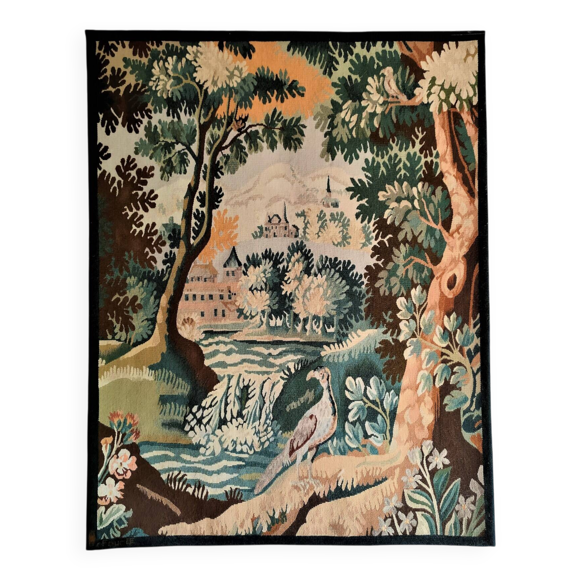 AUBUSSON TAPESTRY Unique model based on a cartoon by Alain Queyrut