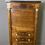 Empire period walnut secretary