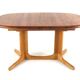 Glostrup oval 2x extendable dining table - massive teak - danish design