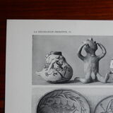 Traditional ceramics of Mexico board Primitive decoration