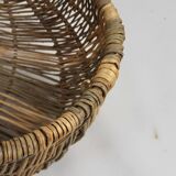Burgundy wicker basket