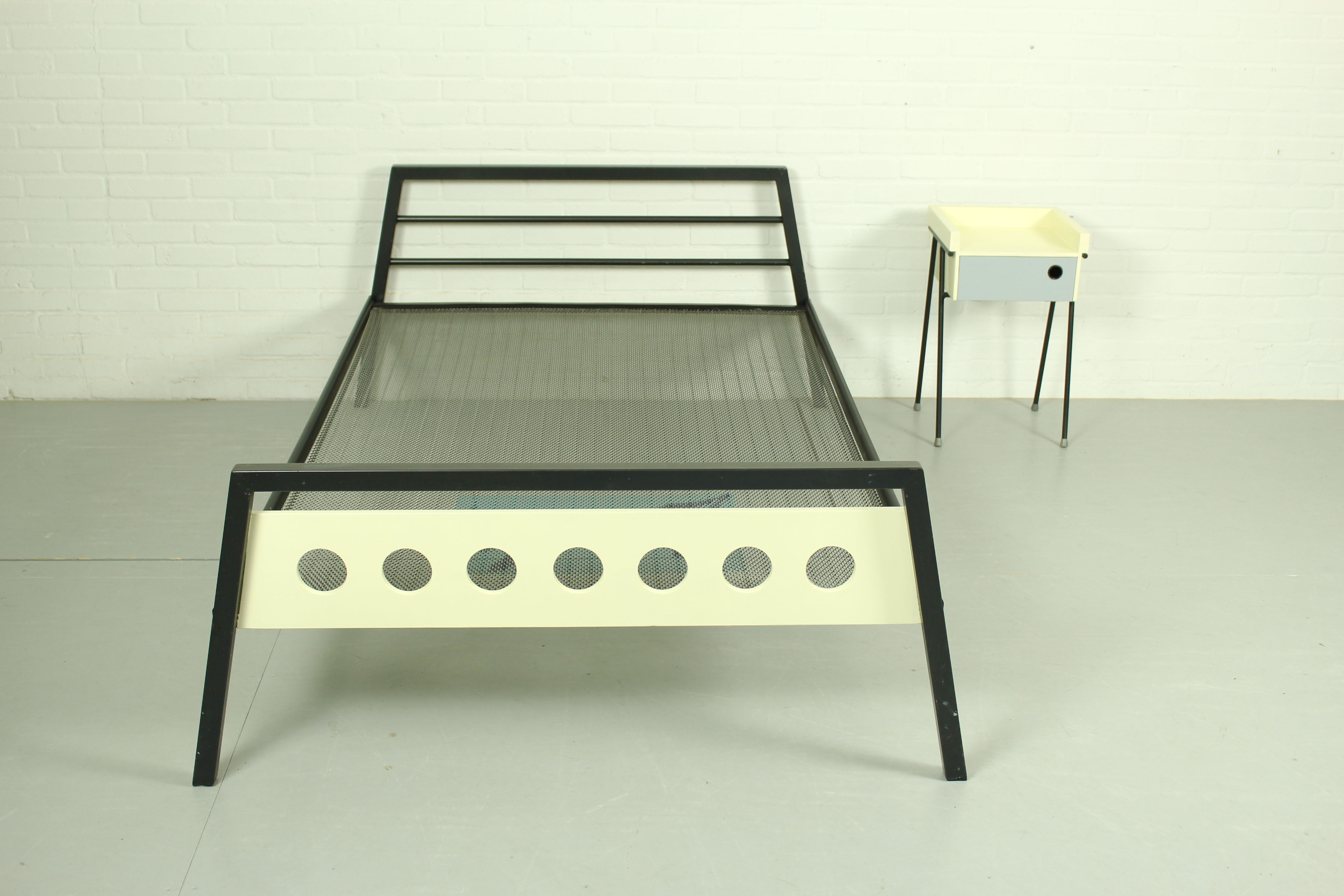 Rob Parry and Emile Truijen Bed, Chair and Nightstand for Dico series "Kamer 56", 1950s