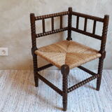 Paillé corner chair