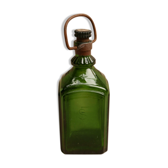 Green glass bottle
