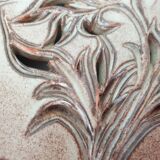 Ceramic trivet with floral motif by Fonck et Matéo (Vallauris)