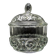 Sugar bowl, postmodern new look, pressed glass, Poland, 1970s