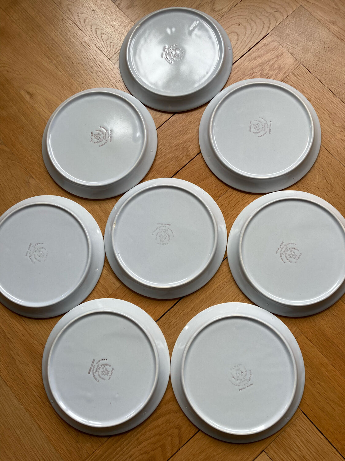 Dessert plates sea urchin saint amand by 8