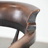 Antique English captain's chair /  desk chair from the early 19th century