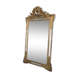 Mirror gilded with vine glass engraved  93x170cm