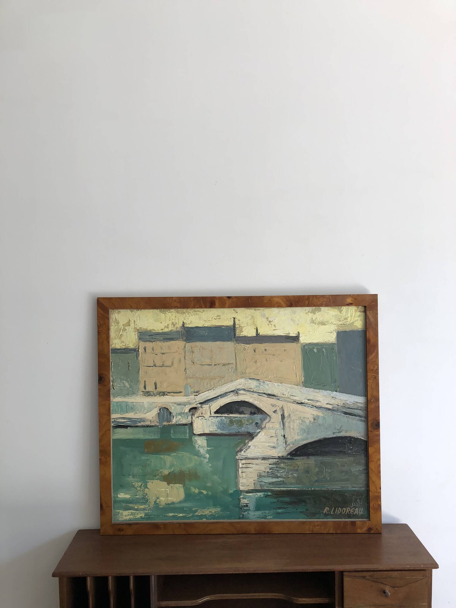 R. Lidoreau The new bridge, Paris