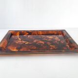 Vintage plexiglass tray 1970