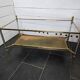 Brass living room table and glass top