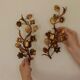 Pair of Mid-Century Italian Gilded Metal Sconces