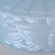 Vintage frosted blue glass pendant light